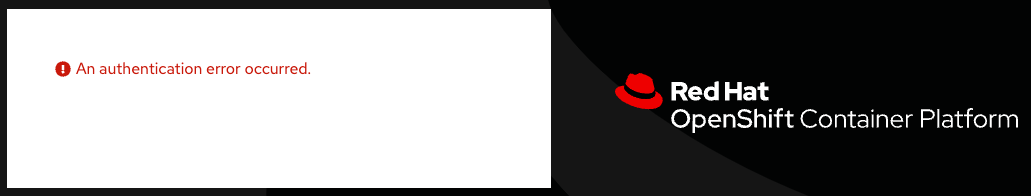 Cluster Access - Authentication Error -